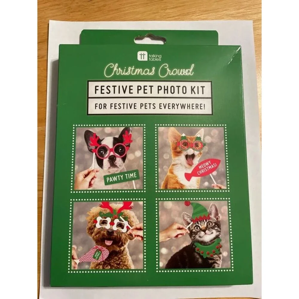 Festive Pet Photo Kit 22 Props Christmas party